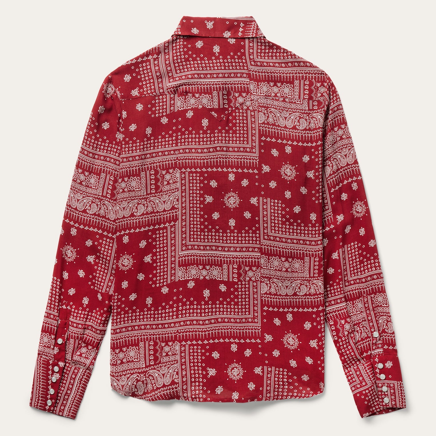 Red Bandana Patchwork Shirt Red | Stetson