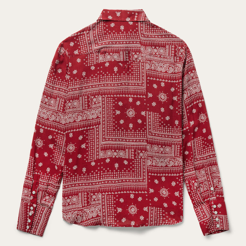 Red Bandana Patchwork Shirt Red | Stetson