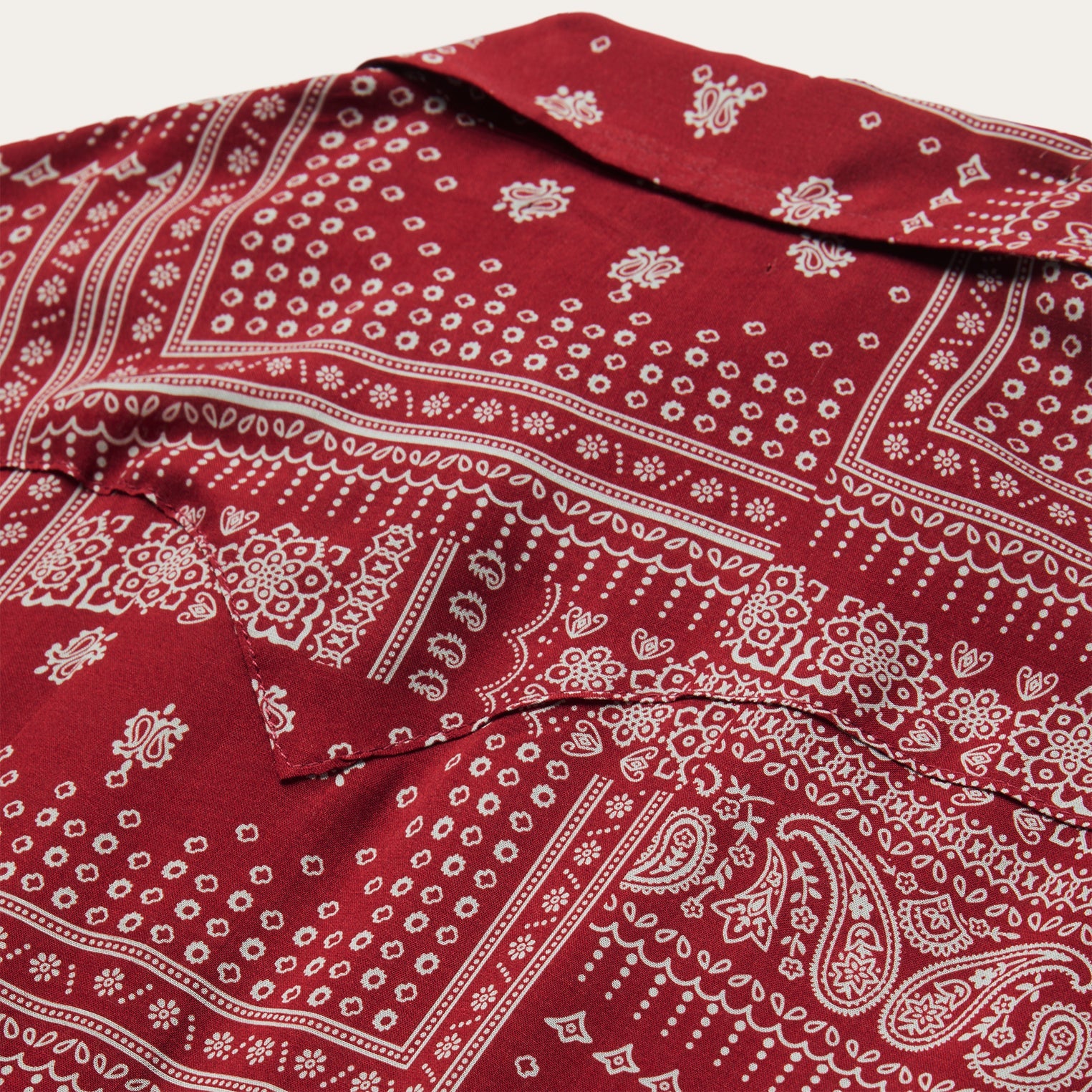 Red Bandana Patchwork Shirt Red | Stetson