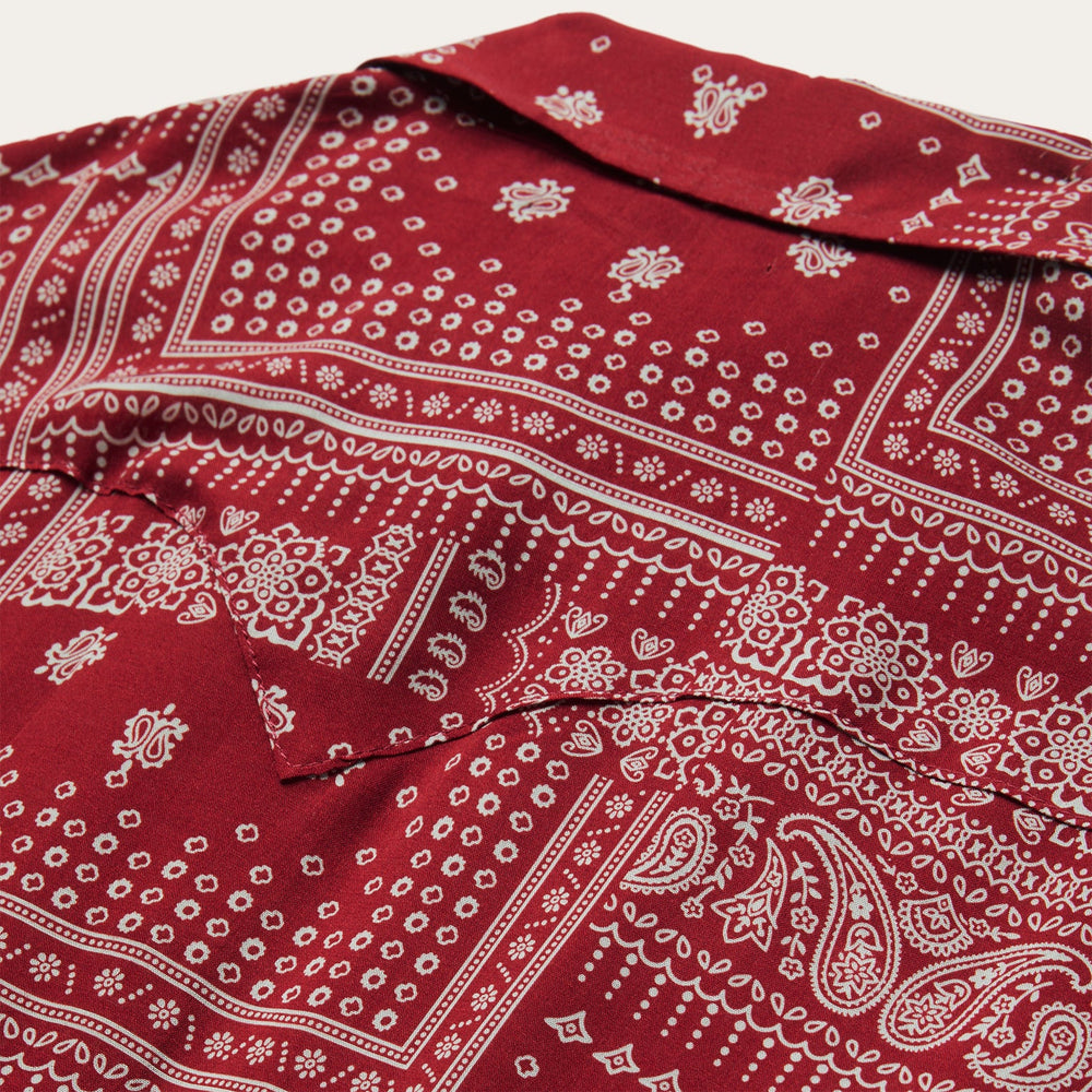 Red Bandana Patchwork Shirt Red | Stetson