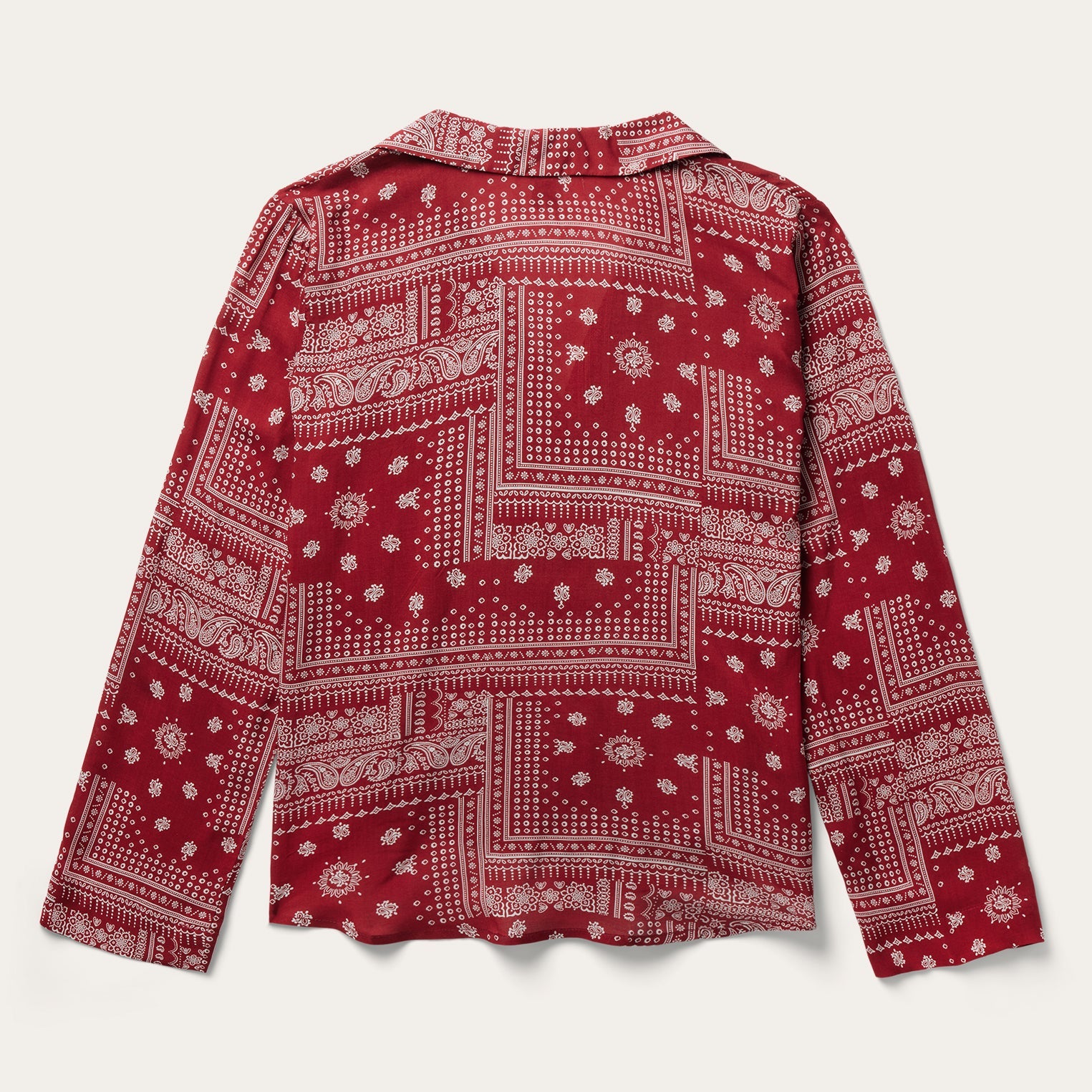 Red Bandana Patchwork Blouse Red | Stetson