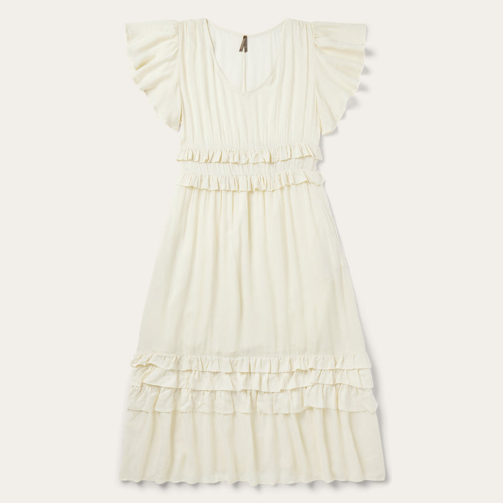 Cream Herringbone Dress White | Stetson