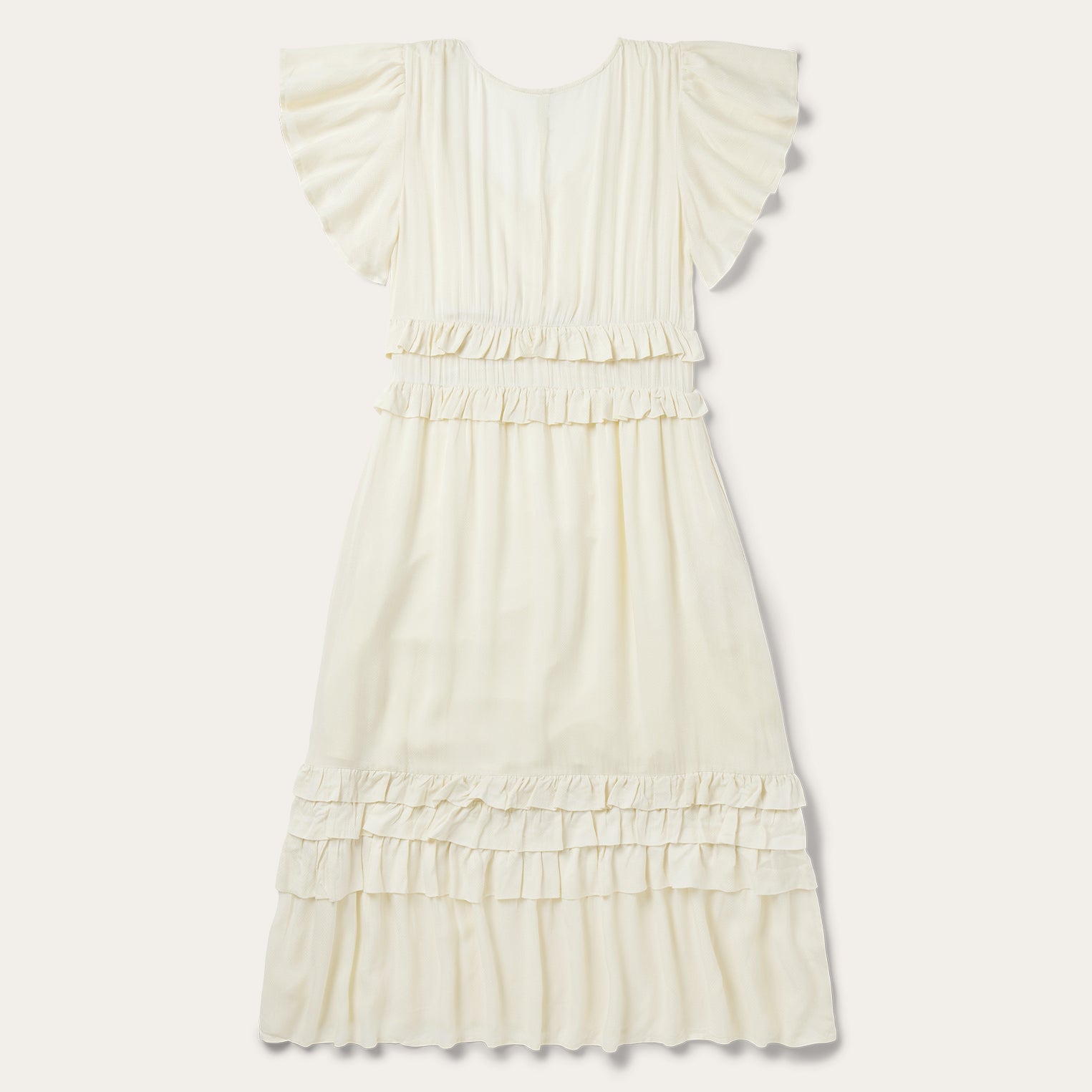 Cream Herringbone Dress White | Stetson