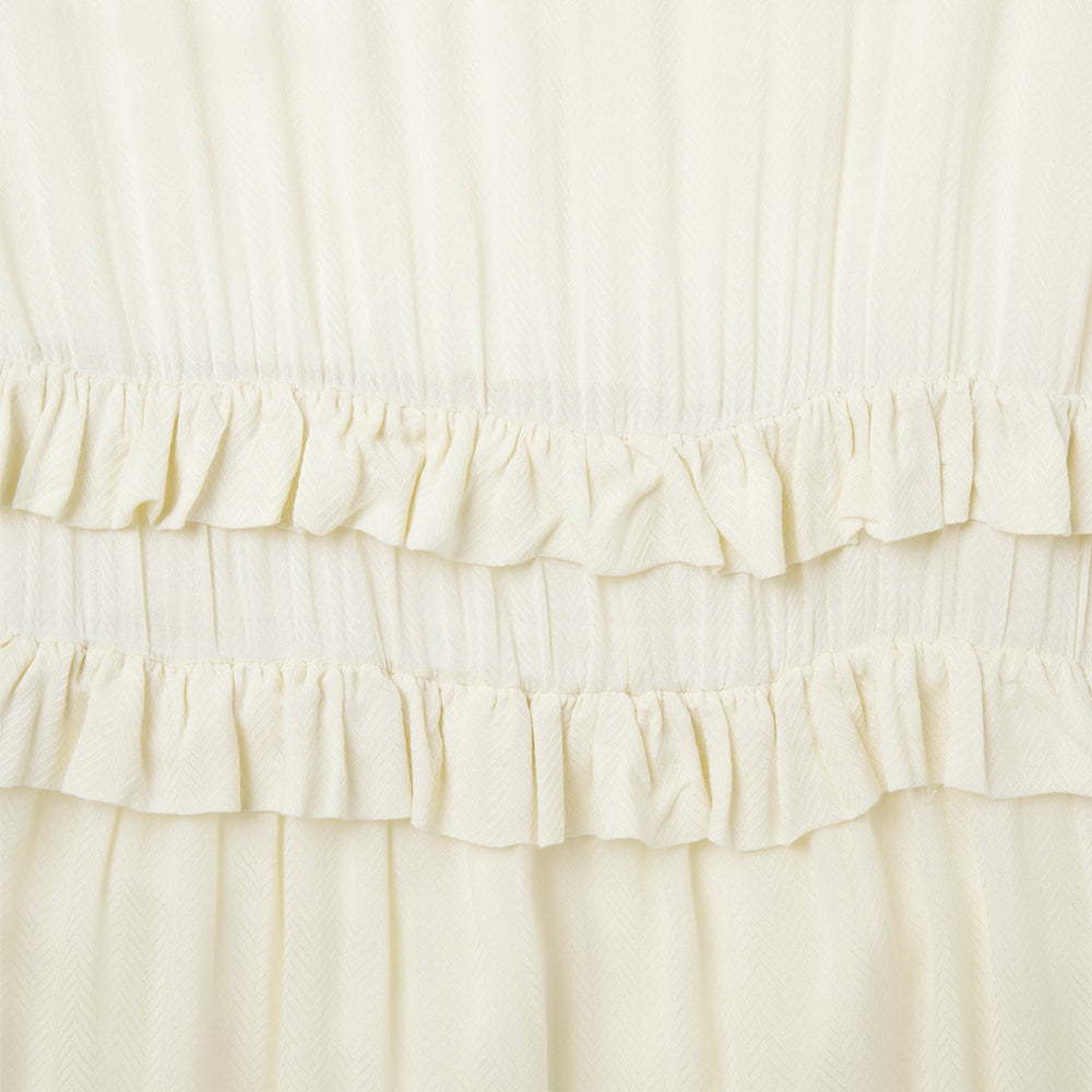 Cream Herringbone Dress White | Stetson