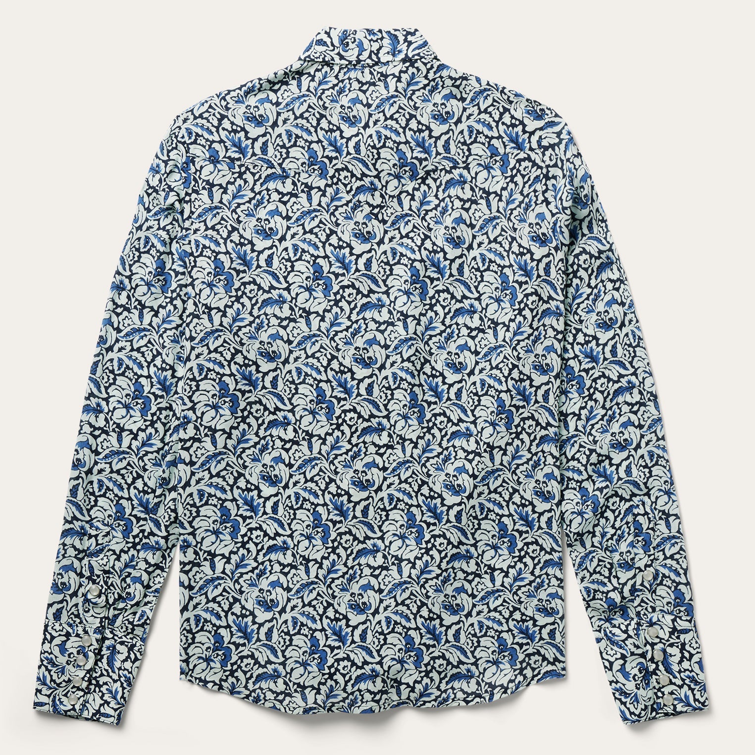 Indigo Tapestry Print Shirt Blue | Stetson