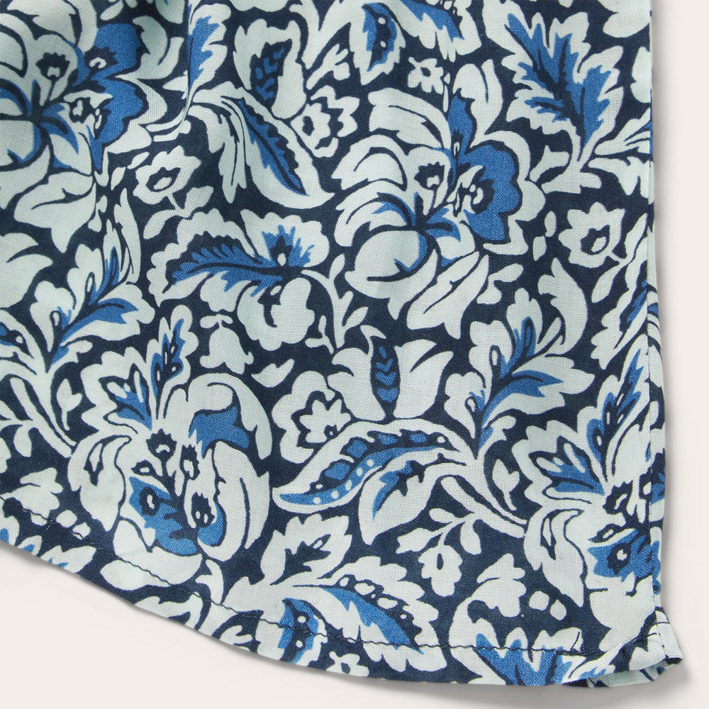 Indigo Tapestry Print Prairie Dress Blue | Stetson