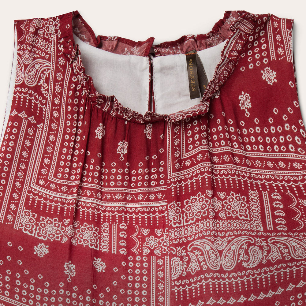 Red Bandana Patchwork Dress Red | Stetson