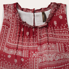 Red Bandana Patchwork Dress Red | Stetson