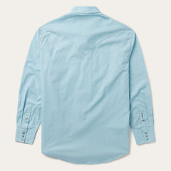 Silver Diamond Neat Print Western Shirt Blue | Stetson