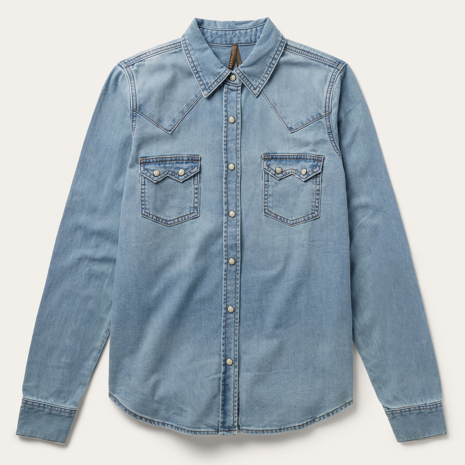 Loose Fit Denim Shirt Blue | Stetson