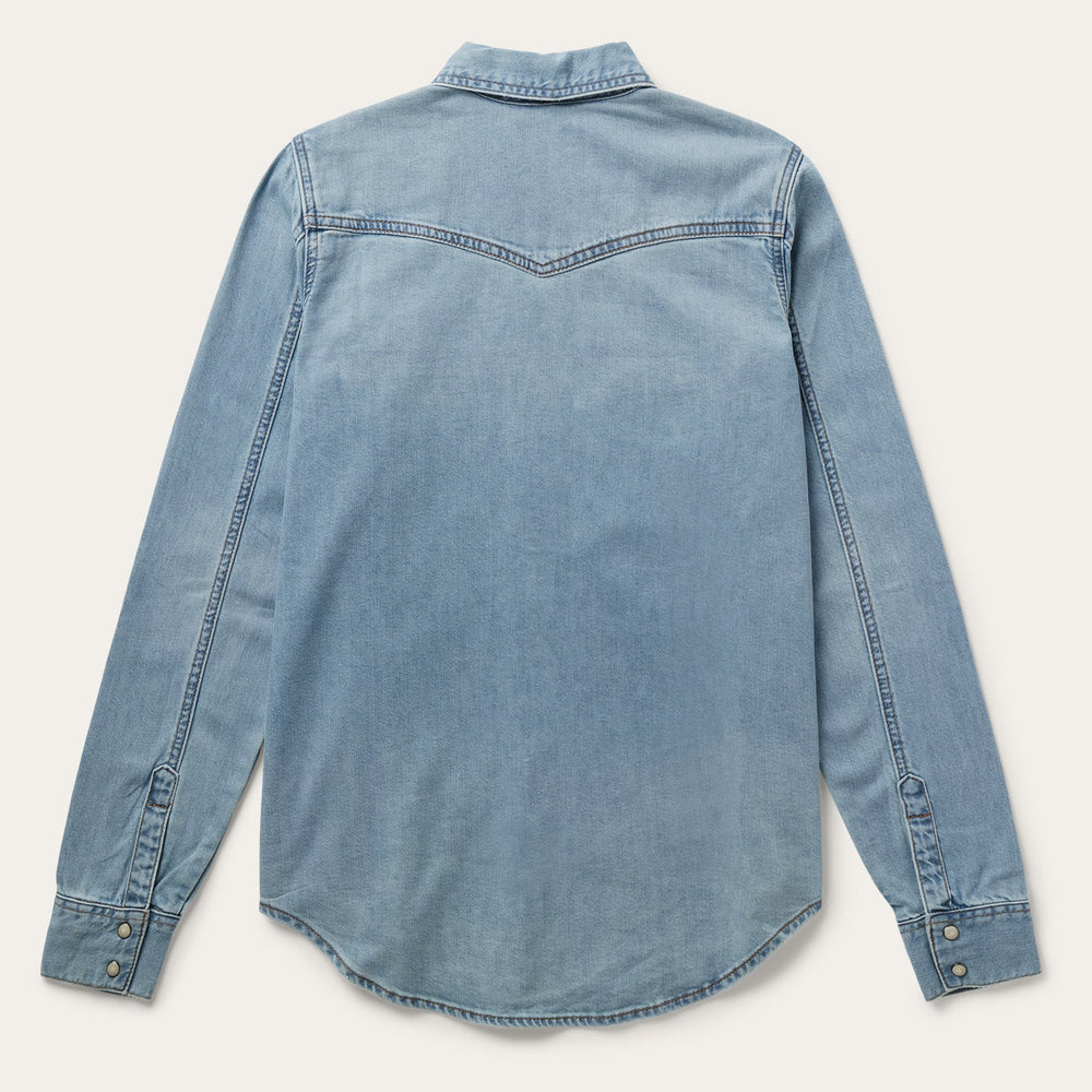 Loose Fit Denim Shirt Blue | Stetson