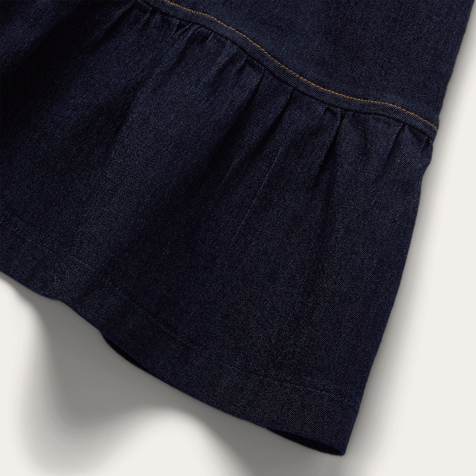 Dark Denim Dress With Contrast Top Stitching Blue | Stetson