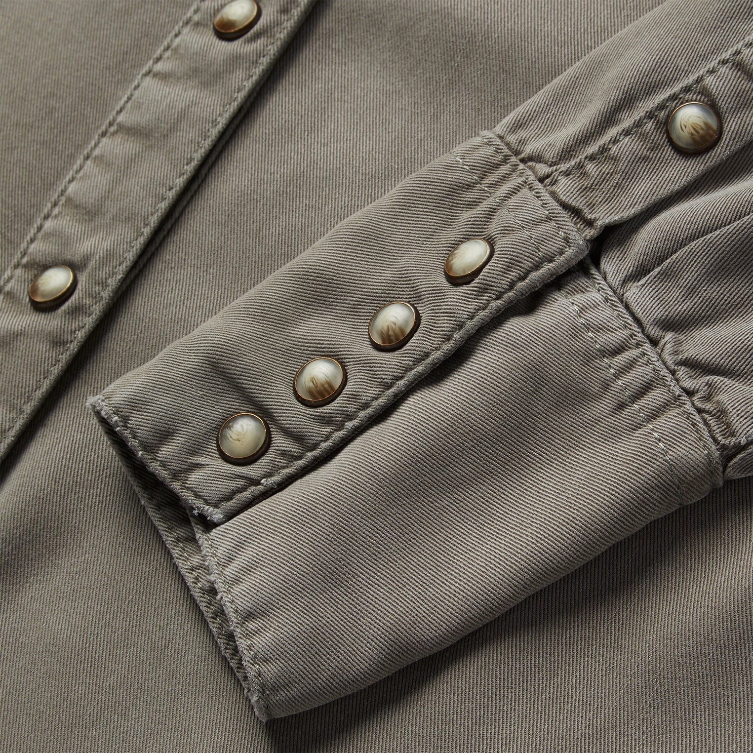 Olive Twill Western Shirt Green | Stetson