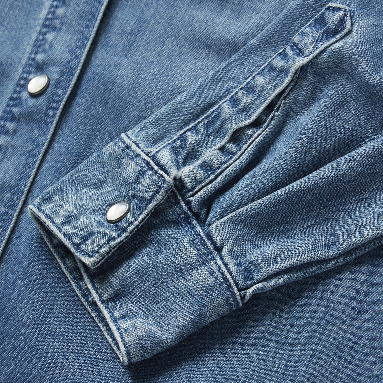 Denim Button Front Shirt Dress Blue | Stetson