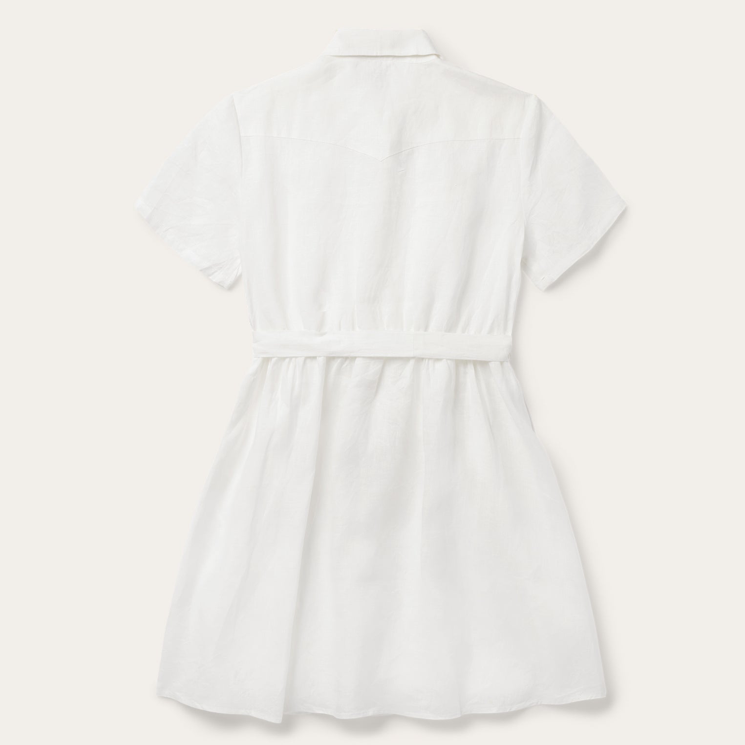 White Linen Shirt Dress White | Stetson