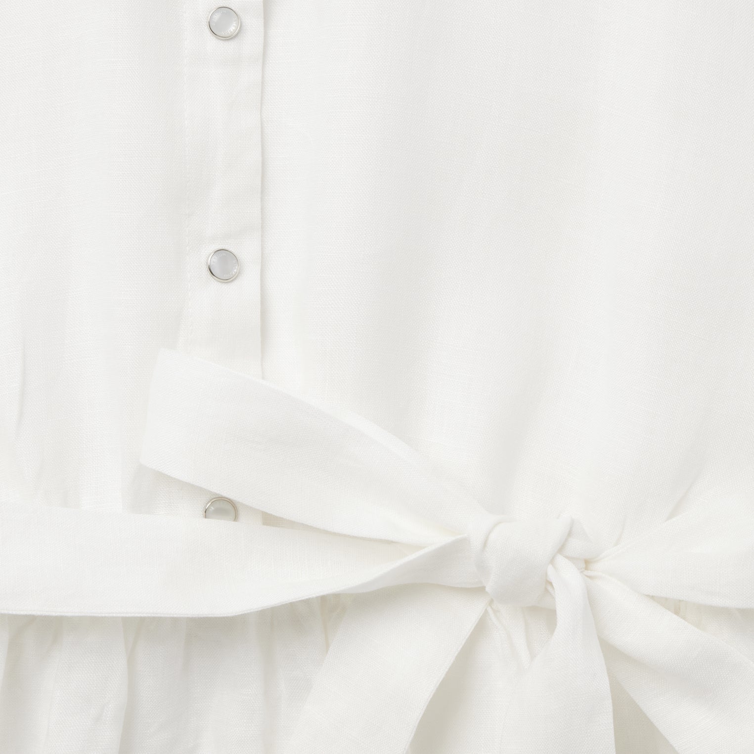 White Linen Shirt Dress White | Stetson