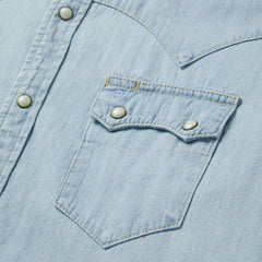 Light Blue Denim Western Shirt Blue | Stetson