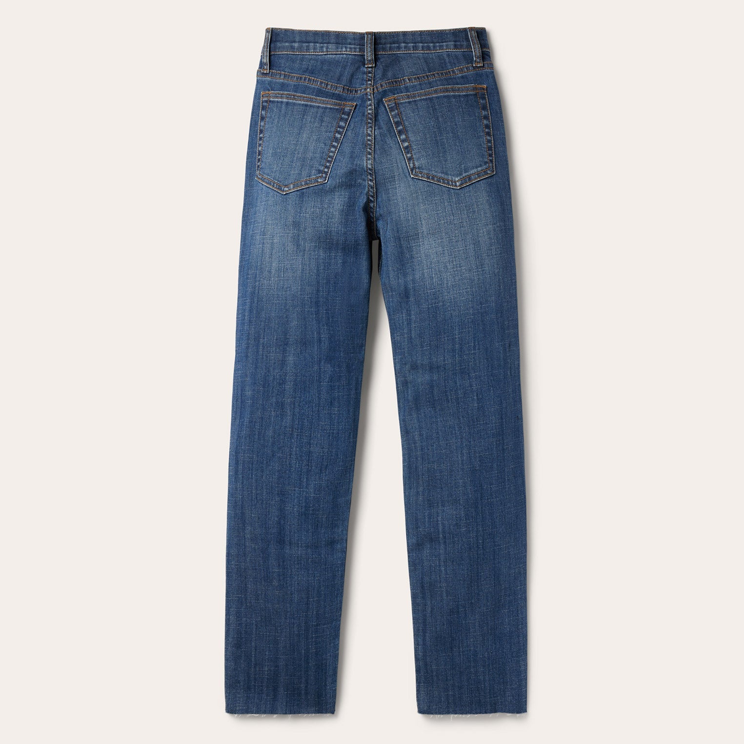 915 High Rise Straight Fit Crop Jeans Blue | Stetson