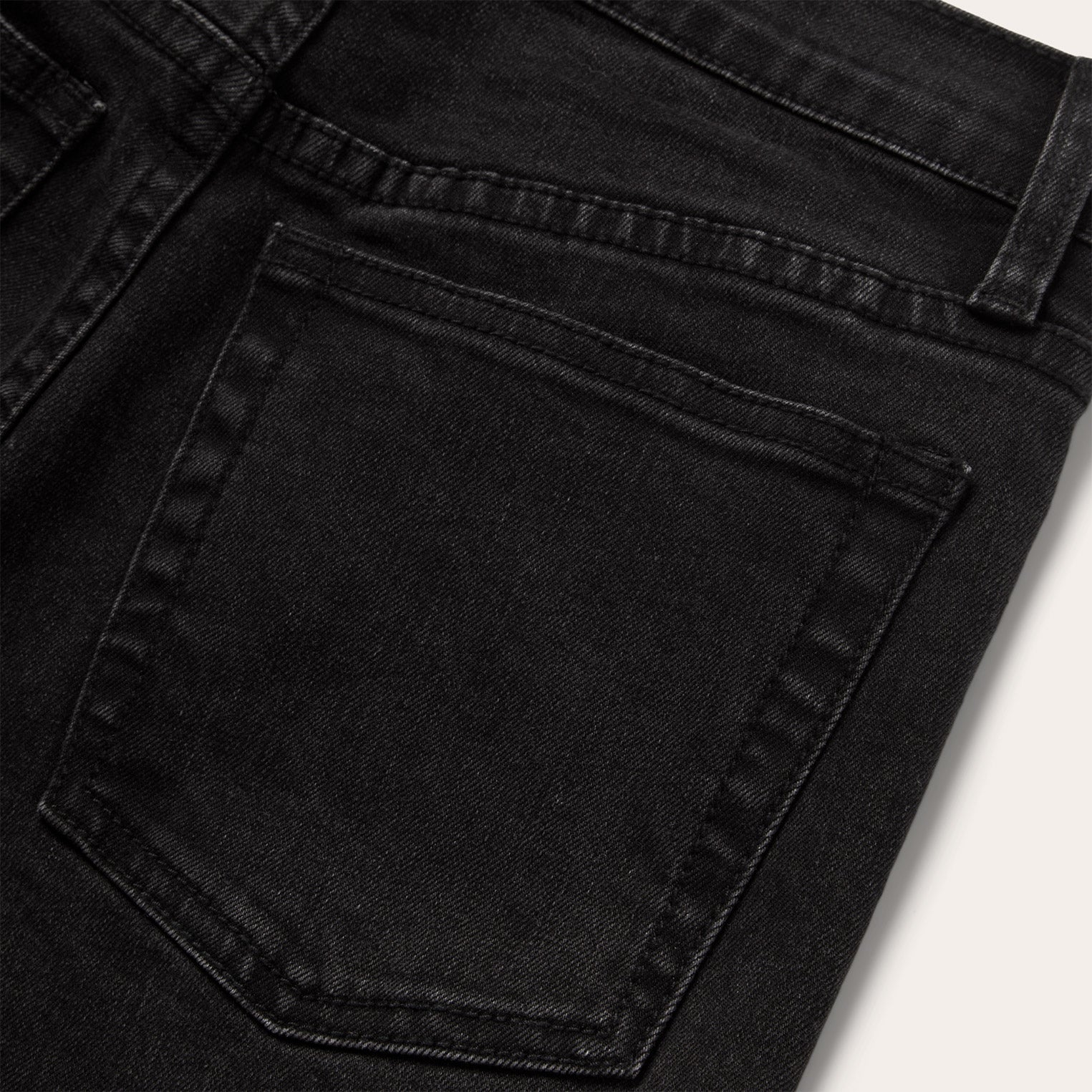 915 High Rise Straight Fit Crop Jeans Black | Stetson