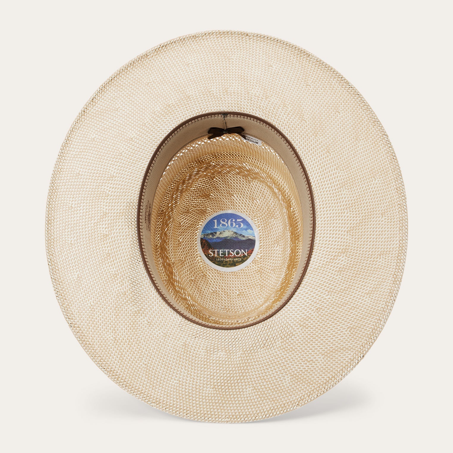 Batterson Straw Hat Ivory/Tan | Stetson