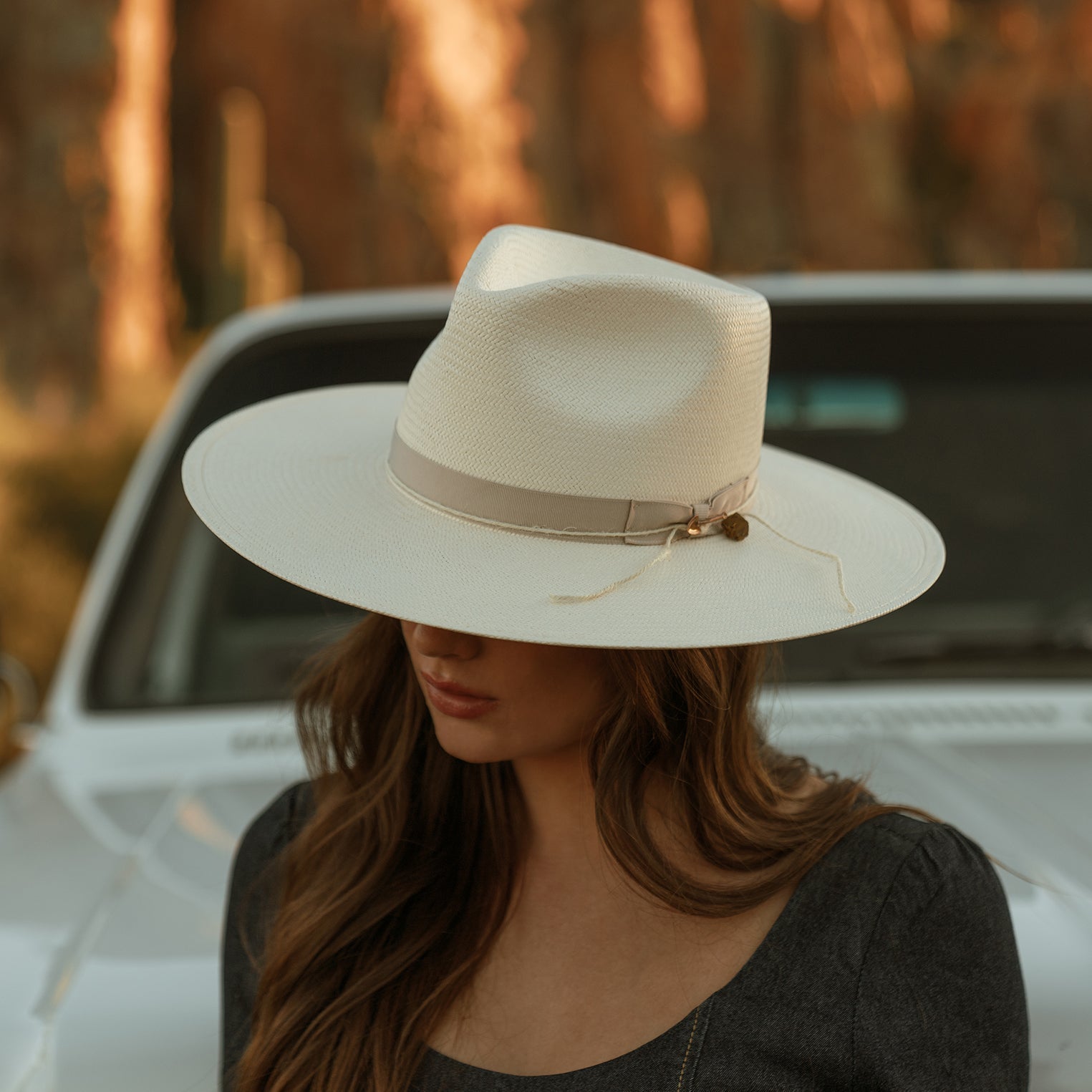 JW Marshall Straw Flat Brim Hat Natural | Stetson
