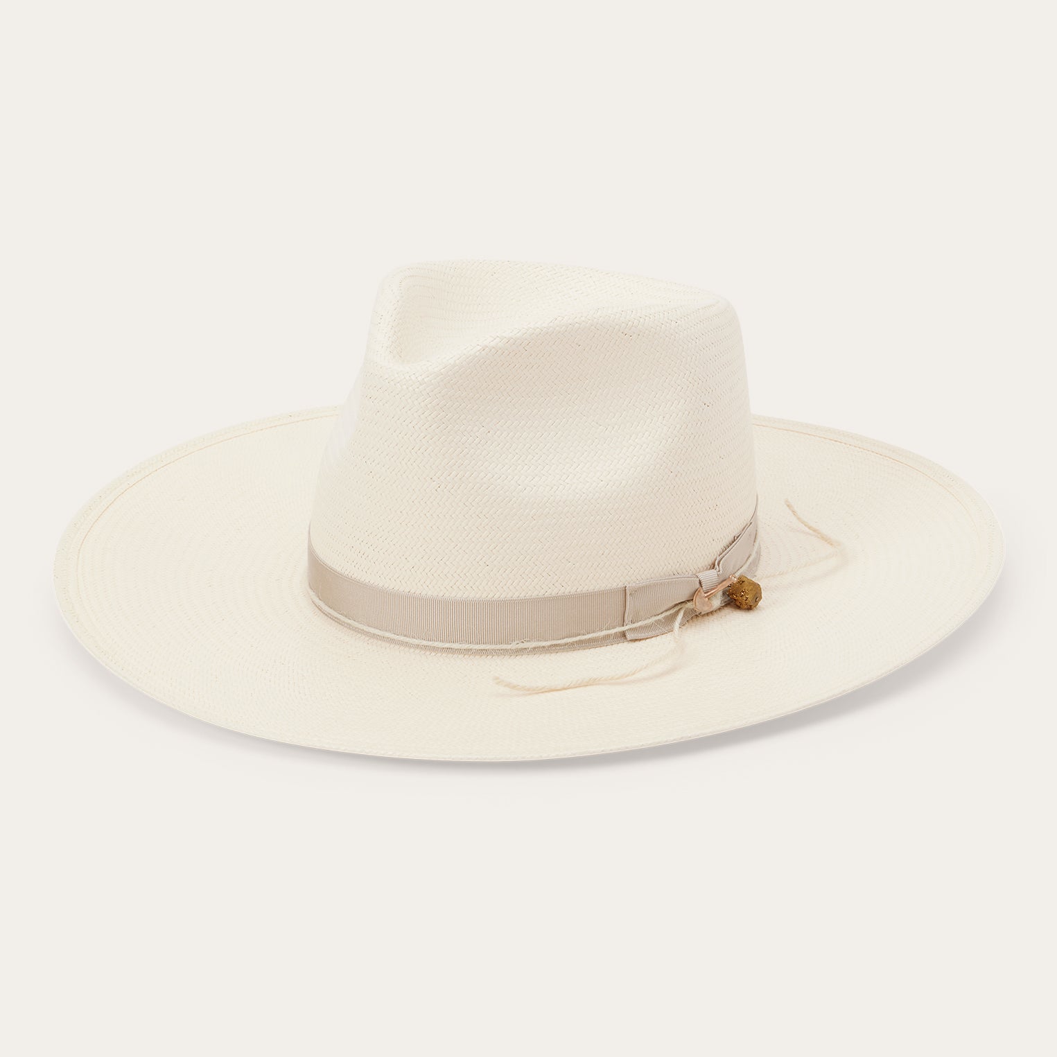 JW Marshall Straw Flat Brim Hat Natural | Stetson