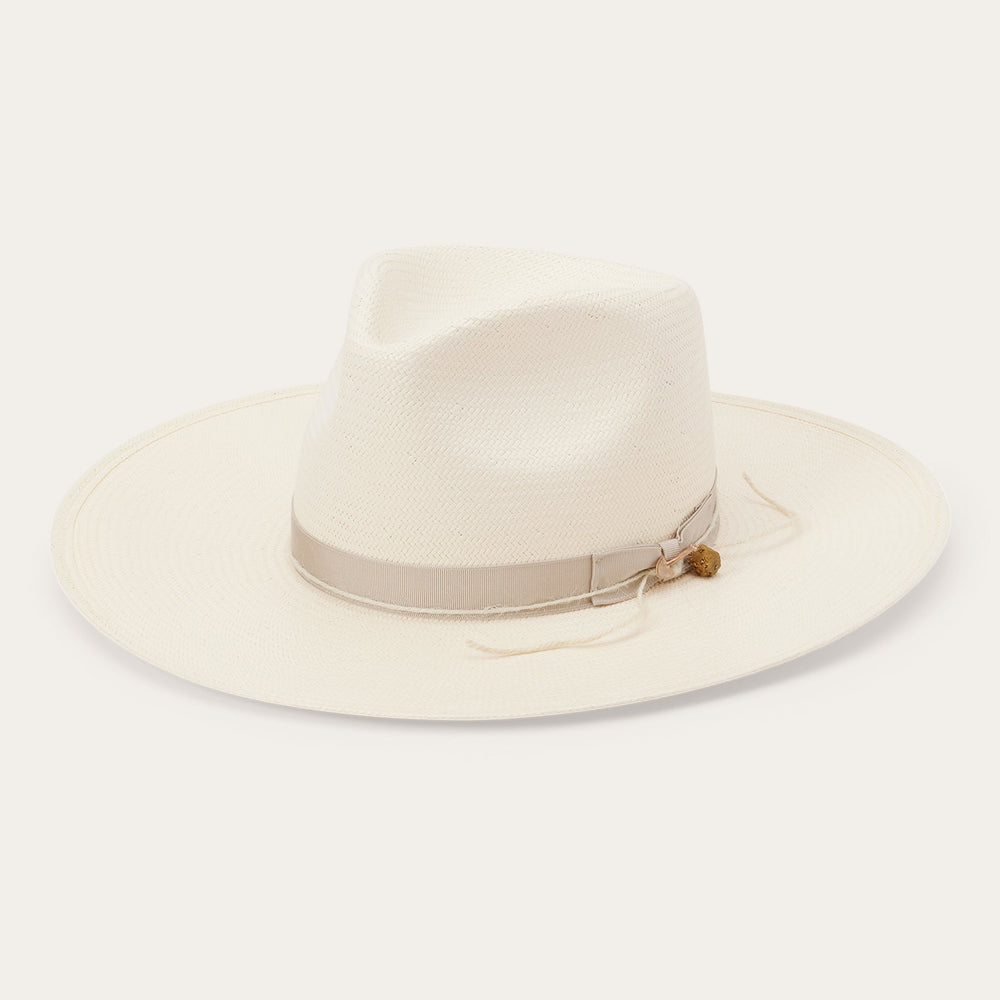 JW Marshall Straw Flat Brim Hat Natural | Stetson