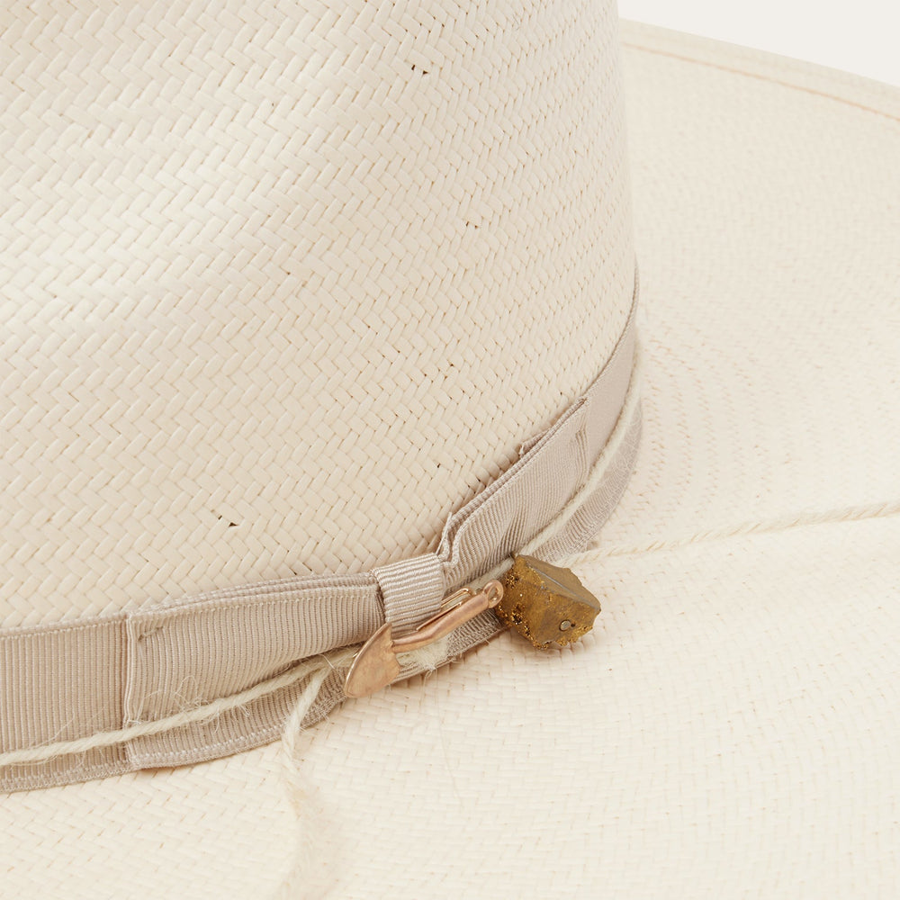 JW Marshall Straw Flat Brim Hat Natural | Stetson