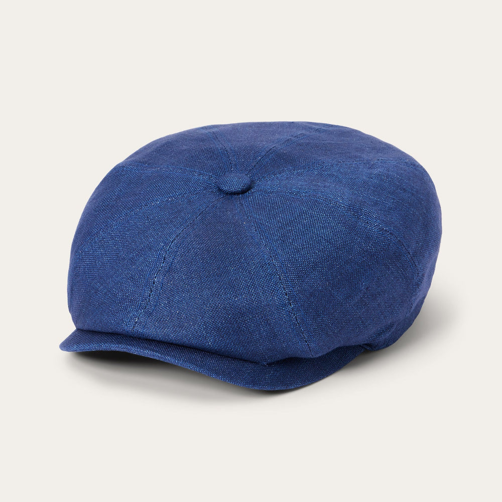 Linen Hatteras Cap Navy | Stetson