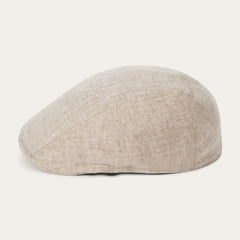 Herringbone Linen Ivy Cap Beige Herringbone | Stetson