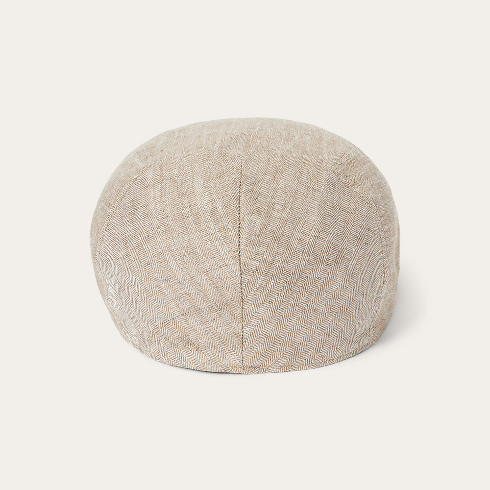 Herringbone Linen Ivy Cap Beige Herringbone | Stetson