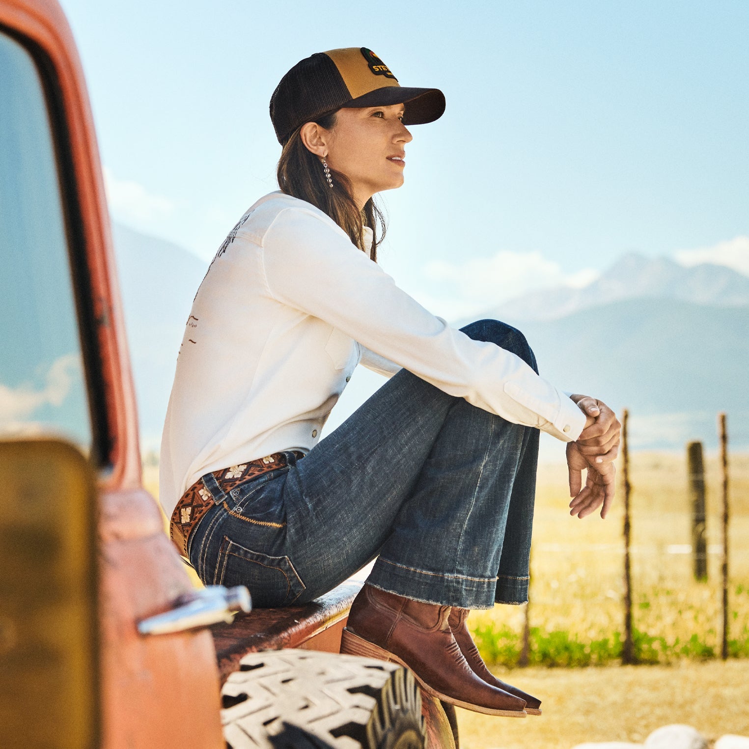 Tan Sunset Trucker Cap Tan | Stetson