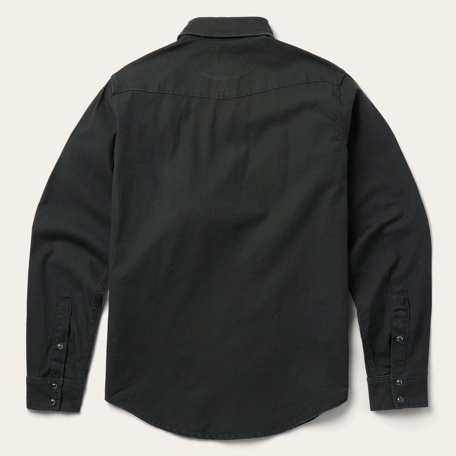Charcoal Corded Denim Shirt Grey | Stetson