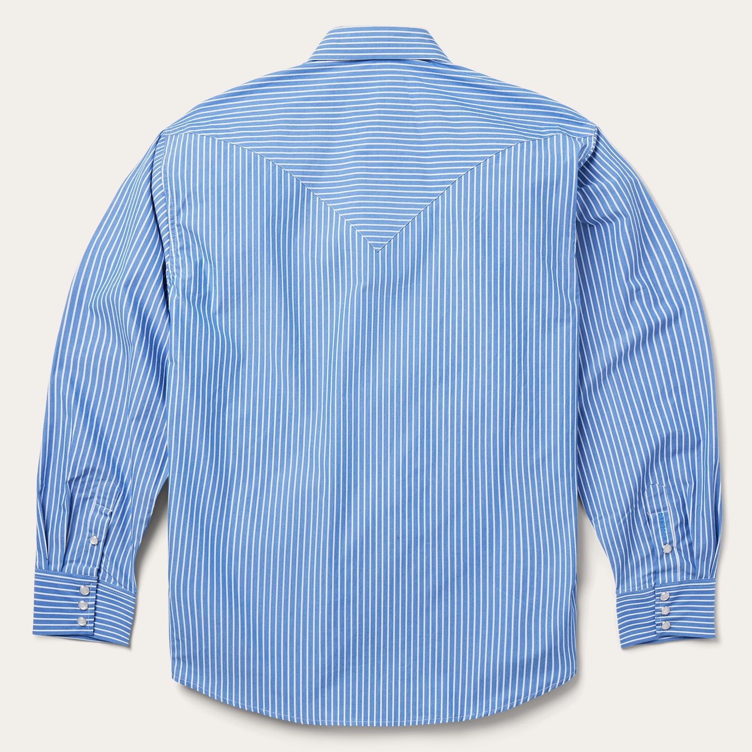 Blue Western Stripe Shirt Blue | Stetson