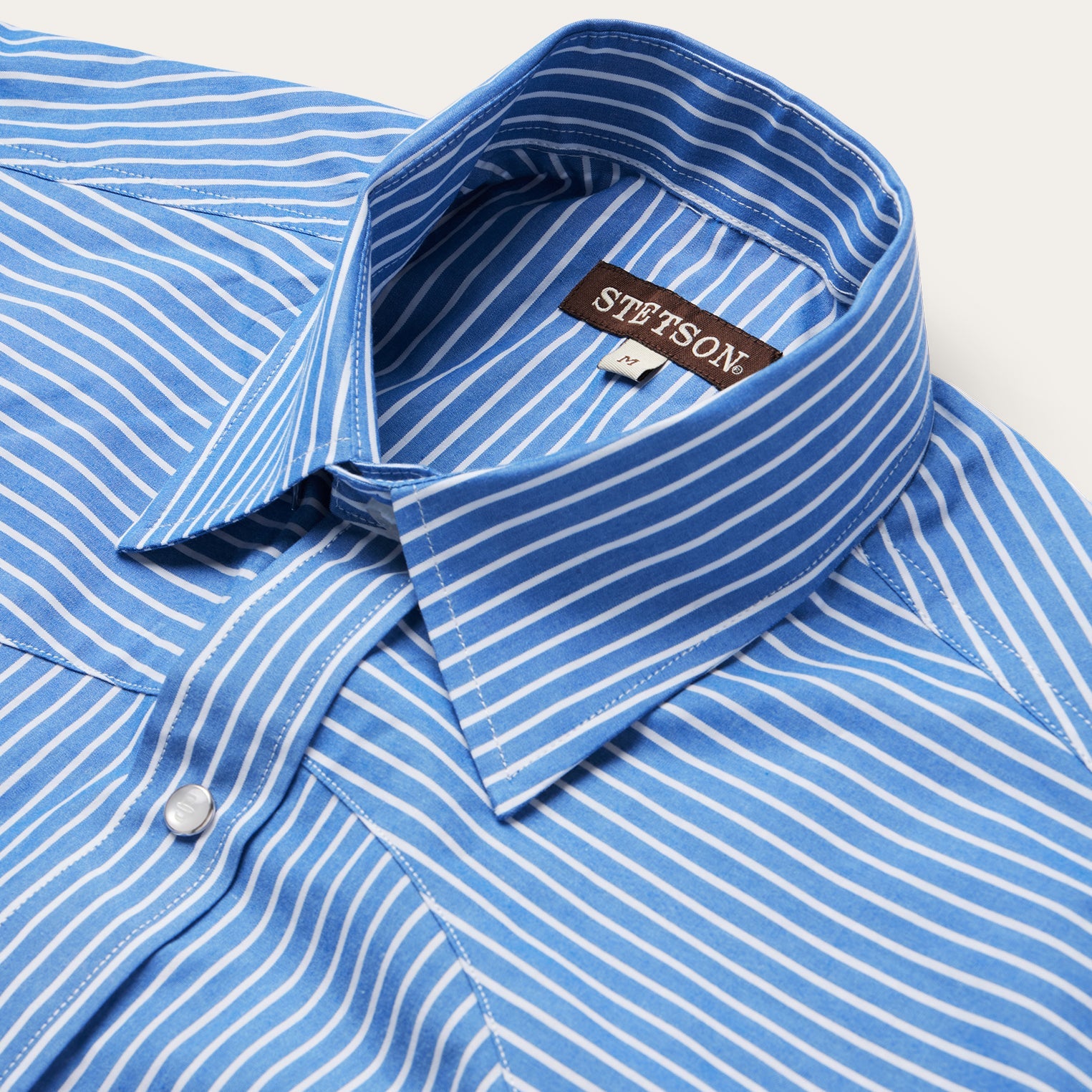 Blue Western Stripe Shirt Blue | Stetson