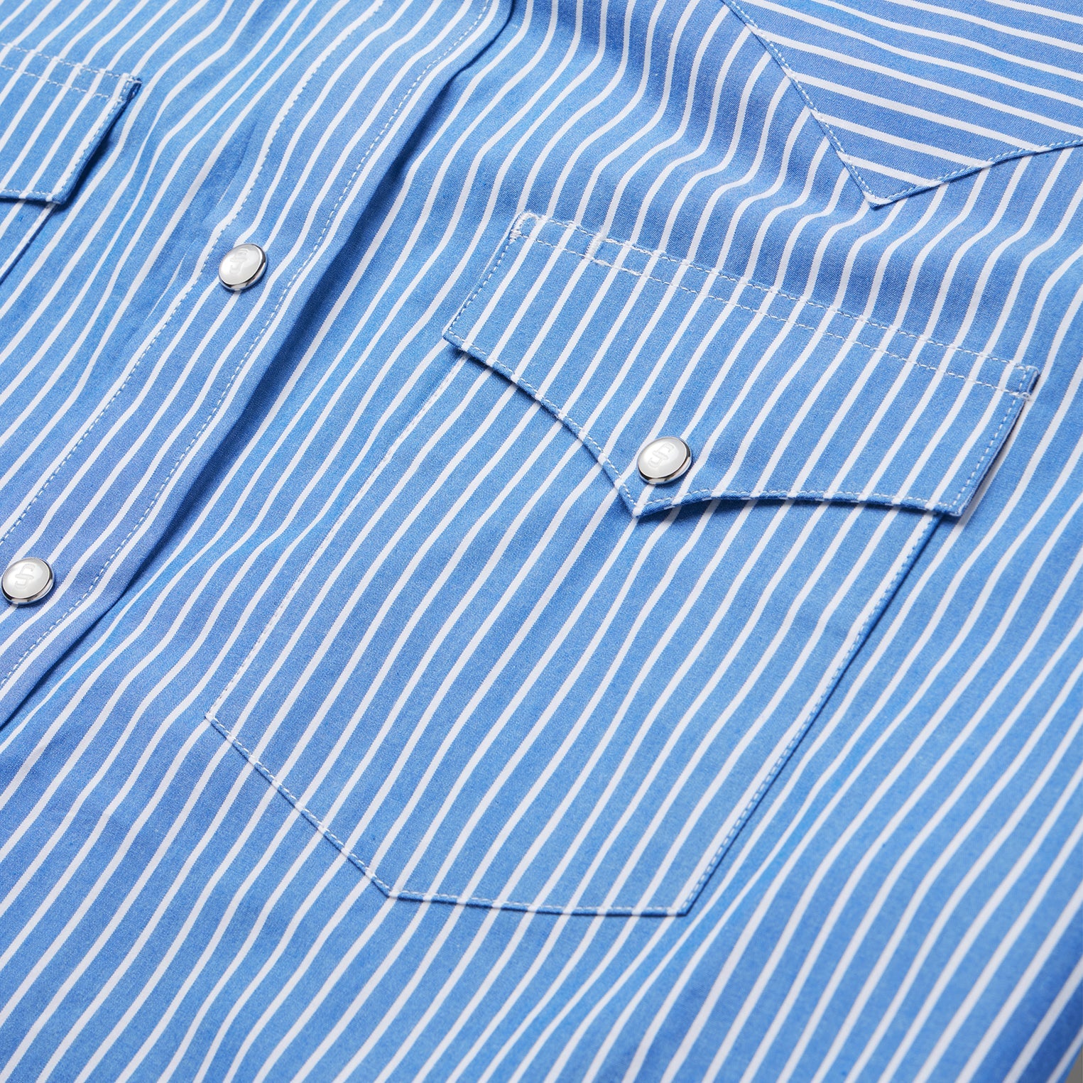 Blue Western Stripe Shirt Blue | Stetson