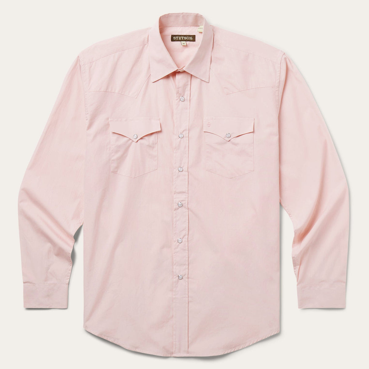 Pink End-On-End Western Shirt Pink | Stetson