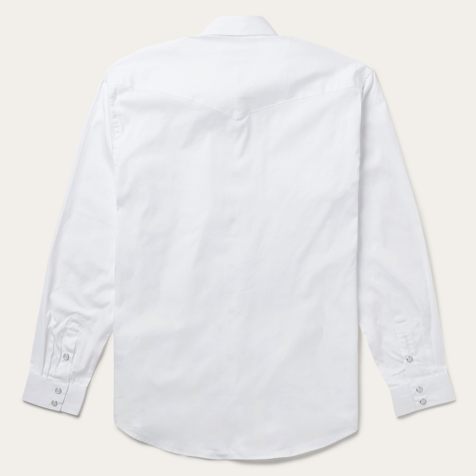 White Pinpoint Oxford Western Shirt White | Stetson