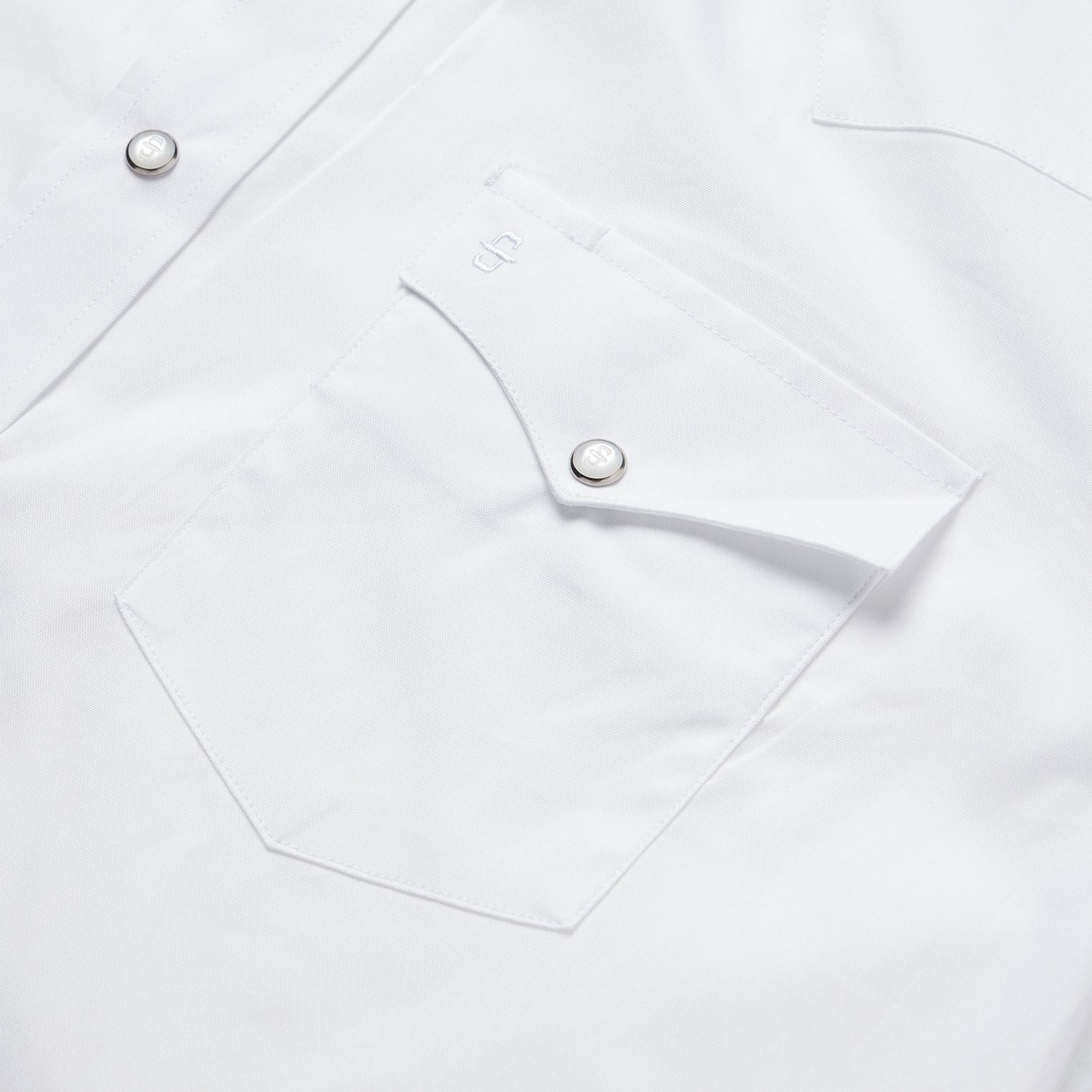 White Pinpoint Oxford Western Shirt White | Stetson