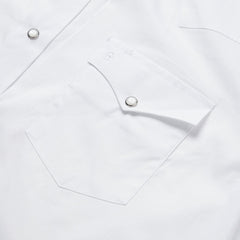White Pinpoint Oxford Western Shirt White | Stetson