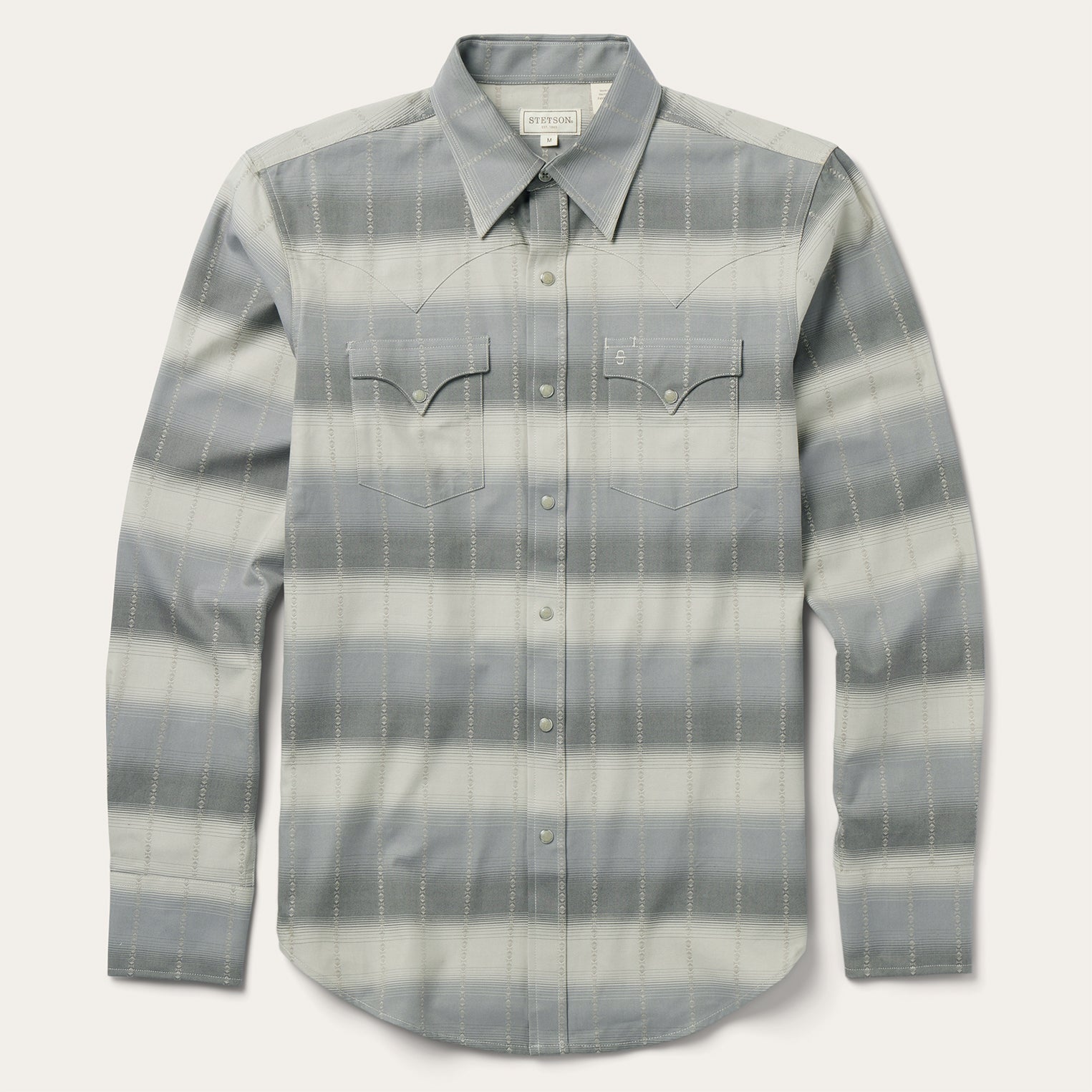 Serape Dobby Twill Western Shirt Brown | Stetson