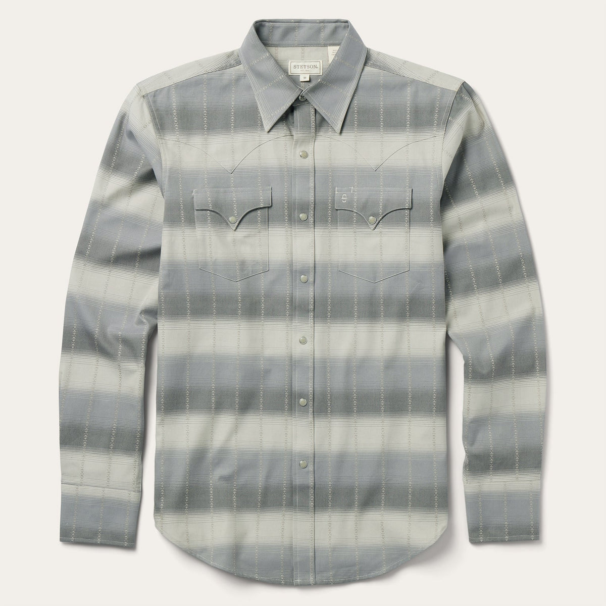 Serape Dobby Twill Western Shirt Brown | Stetson