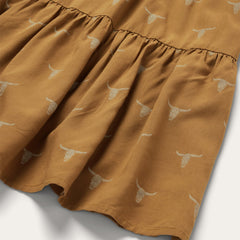Mojave Longhorn Print Dress Brown | Stetson