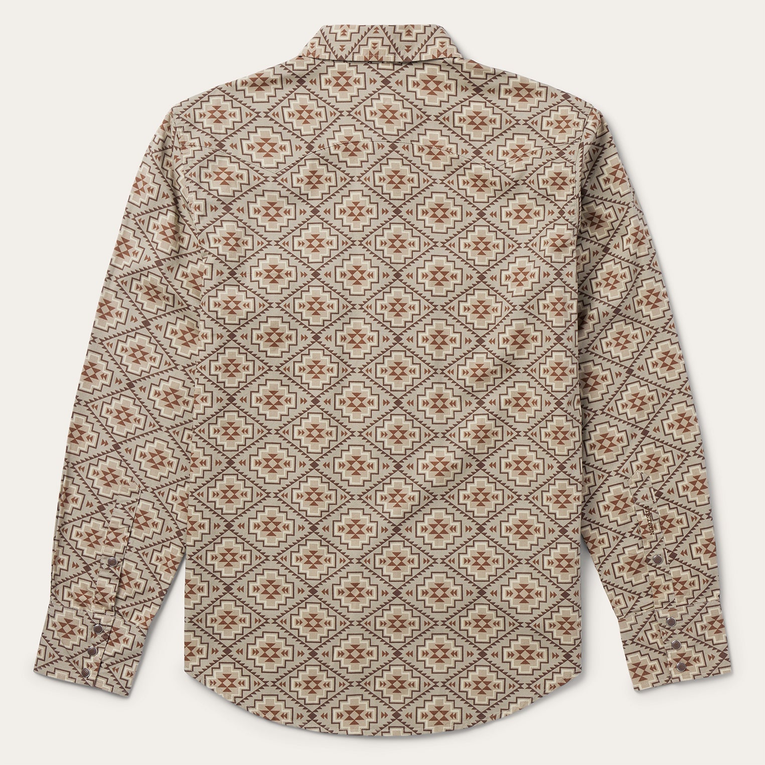 Brown Aztec Poplin Western Shirt Brown | Stetson