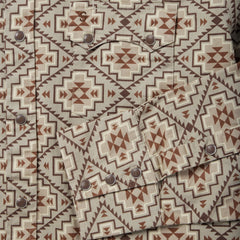 Brown Aztec Poplin Western Shirt Brown | Stetson