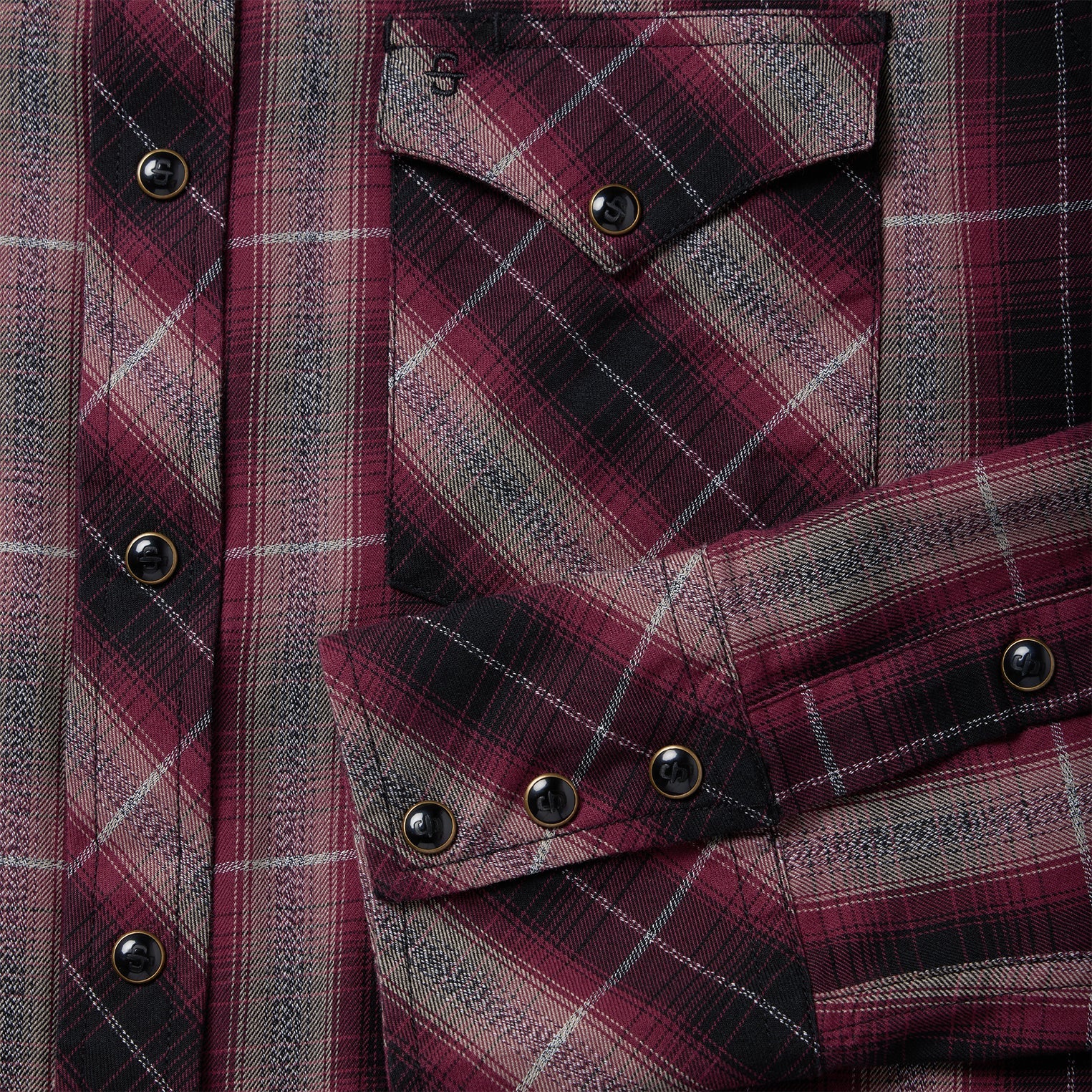 Red Marl Plaid Western Shirt Red | Stetson