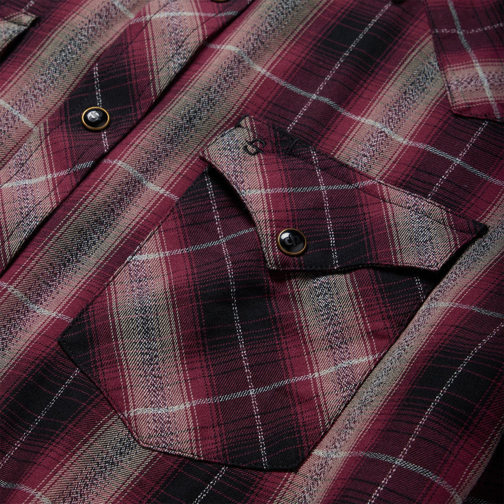 Red Marl Plaid Western Shirt Red | Stetson