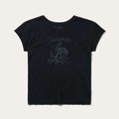 Bucking Cowboy Graphic Tee Black | Stetson