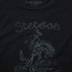 Bucking Cowboy Graphic Tee Black | Stetson