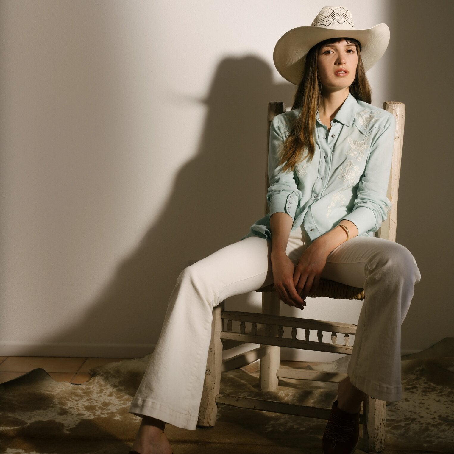 921 High Rise Flare Fit Jean White | Stetson
